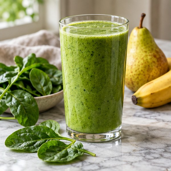 Spenótos-körtés smoothie